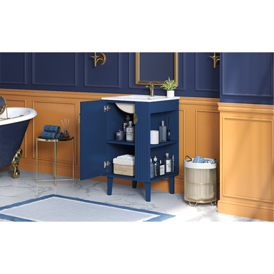Meuble-lavabo de 20 po avec lavabo en céramique