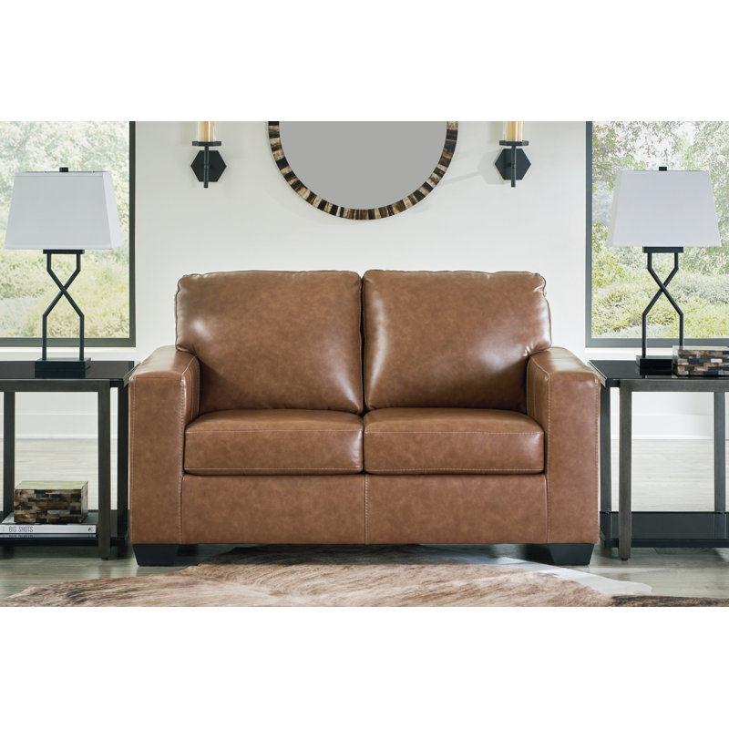 Orillia 62'' Genuine Leather Loveseat