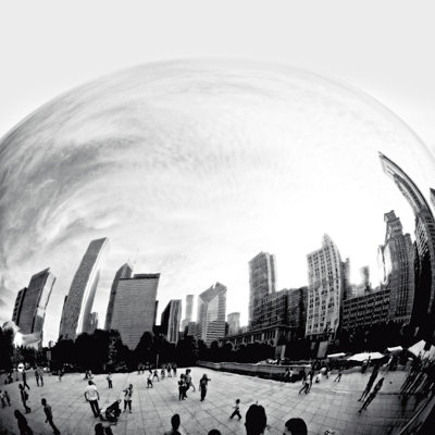 The Bean Chicago Bold Sq by Debra Van Swearingen Photographic Print with Mounting Hardware