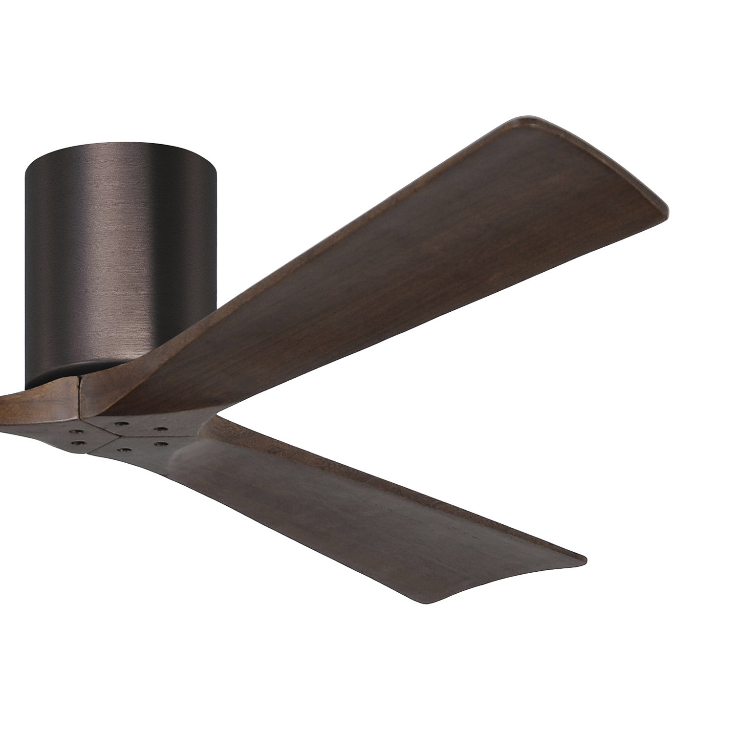 Olivier Ceiling Fan, Brushed Bronze, Walnut Tone, 72"