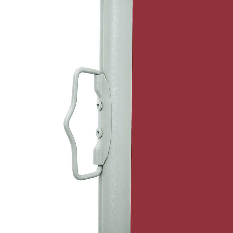 Dakota Fields 600cm W x 8cm D Fabric Cover Retractable Side Awning, Red, 160cm H x 600cm W
