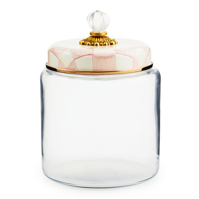 Rosy Check Kitchen Canister Medium