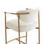 Upholstered Counter Stool with Metal Frame-118574581