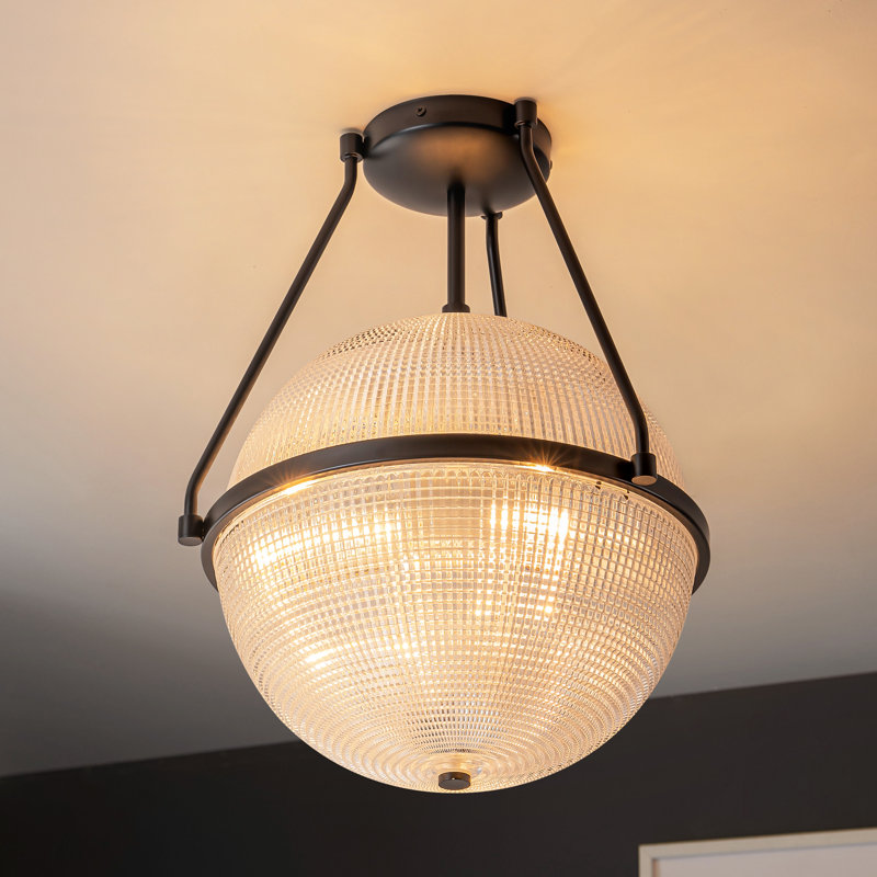 Neven Glass Semi Flush Mount