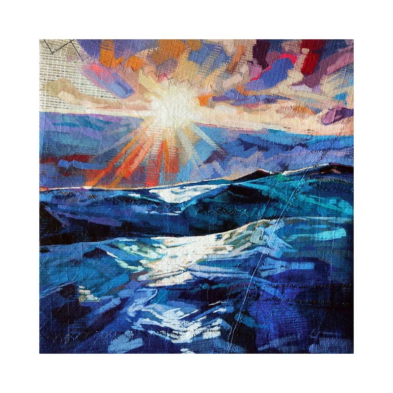 Stormy Seas At Tullan by Kevin Lowery - Wrapped Canvas Painting, 30.48 cm H x 30.48 cm W