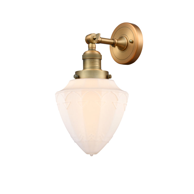 Arfh Armed Sconce, Brushed Brass
