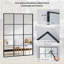 Rectangular Windowpane Wall Mirrors-908642645