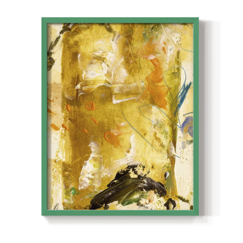 «Blazing Rays II», reproduction encadrée - bois massif, H 21 po x l 17 po, Vert