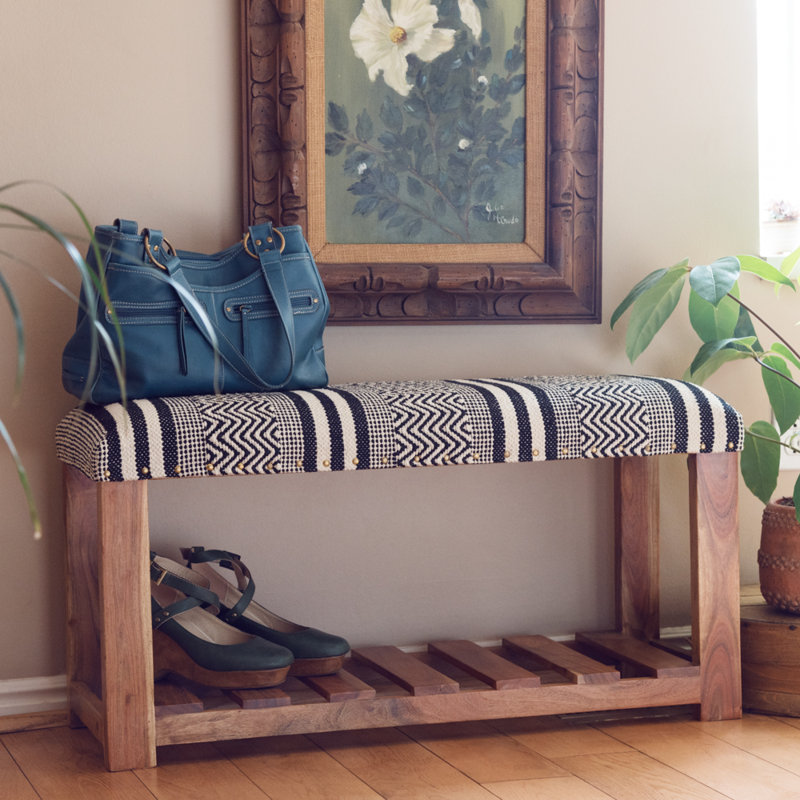 Byron Cotton Upholstered Storage Bench