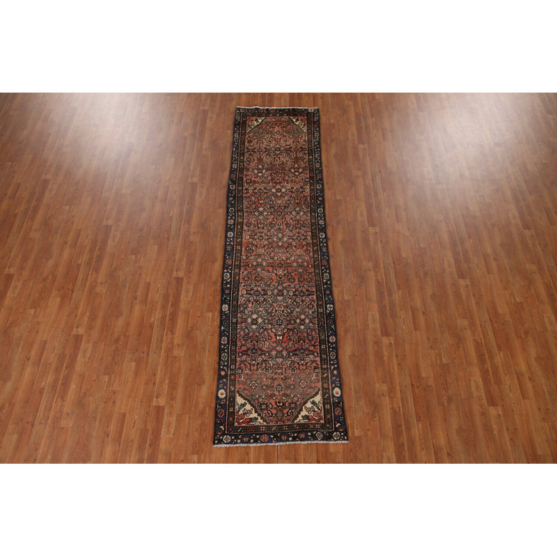 Tapis de couloir traditionnel en laine rétro 3 x 11