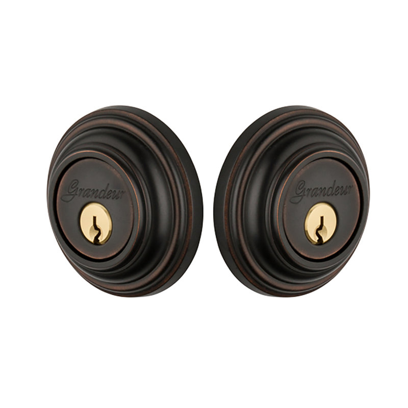 Georgetown Double Cylinder Deadbolt, Timeless Bronze, 2.75"