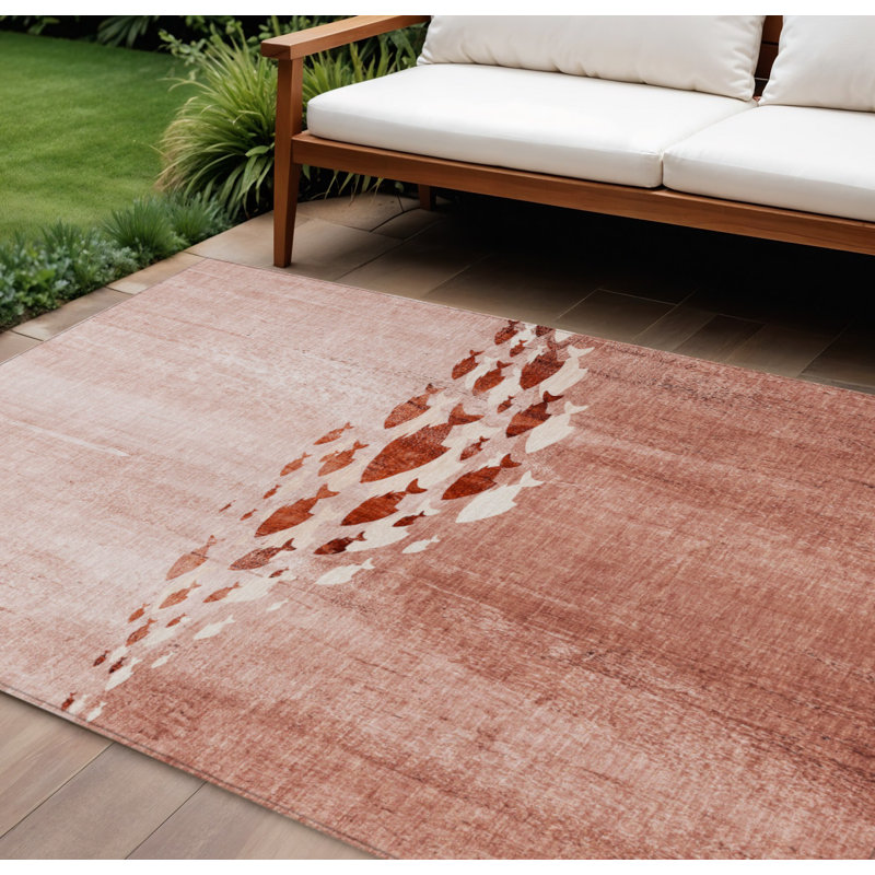 Tapis tissé à la machine HomeRoots
