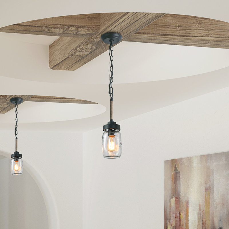 Luminaire suspendu en pot 1 lumière Carlile
