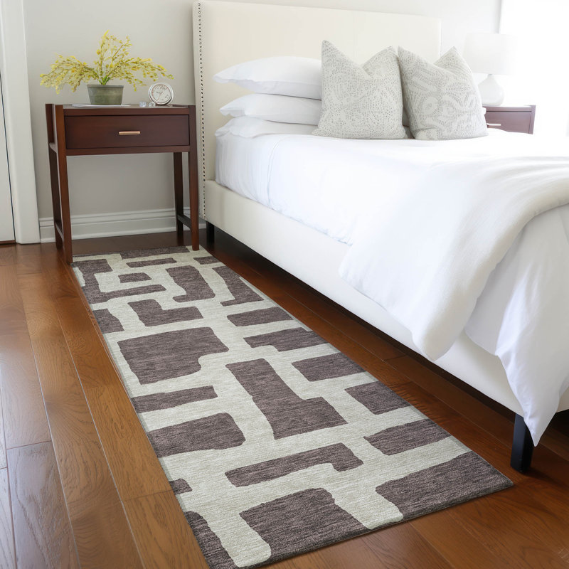 Chaily Abstract Indoor / Outdoor Rug, Runner 2'3" x 7'6"