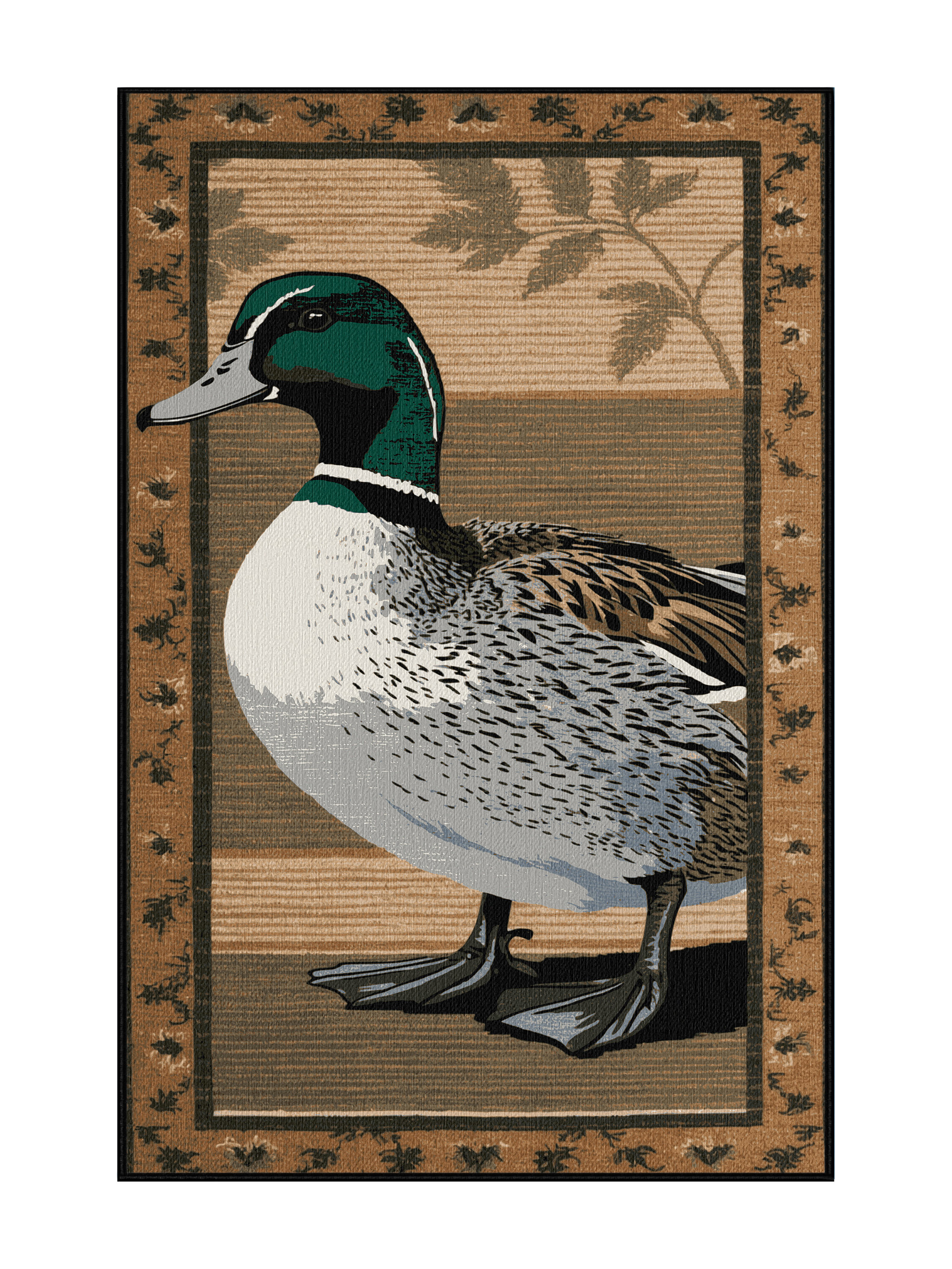 Foundry Select Washable Mallard Birds Area Rug | Wayfair