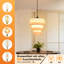 3 - Light Stainless Steel Caged Pendant