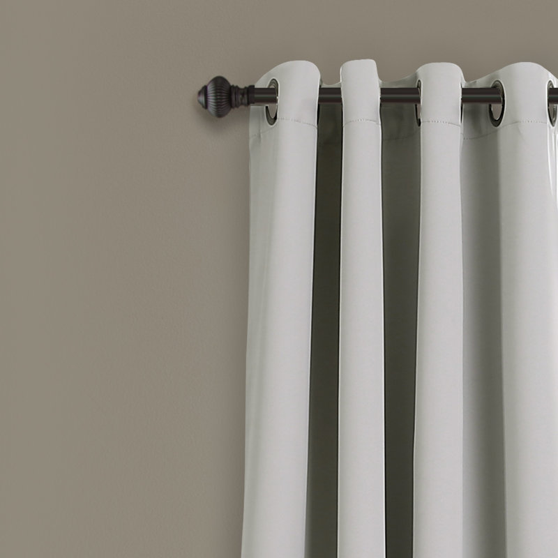 Blackout Curtain Pair, Light Gray