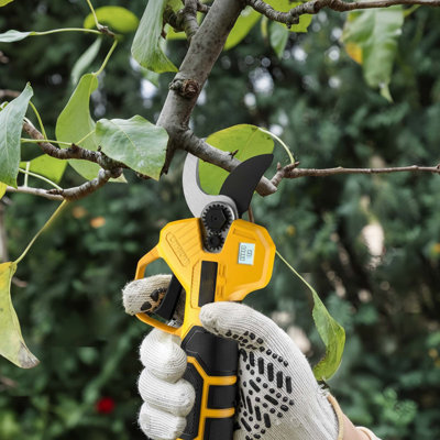 Brushless Cordless Pruning Shears With Lcd Display, Sk5 Blades, Adjustable 0.8-1.2" Cutting Diameter For Gardening And Tree Care (no Battery)
