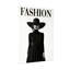 Mannequin en robe noire et chapeau-1479184621