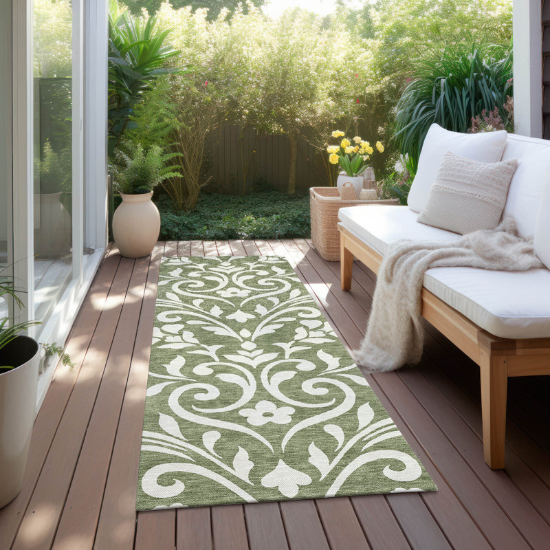 Tapis intérieur / extérieur mâle avec envers antidérapant, Tapis de couloir 2 pi 3 po x 7 pi 6 po
