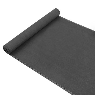 Hassane Anthracite Polyethene Yard/Privacy Fence
