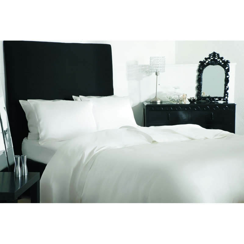 Luxury Silk Range 450 Thread Count Satin Flat Sheet, Super Kingsize