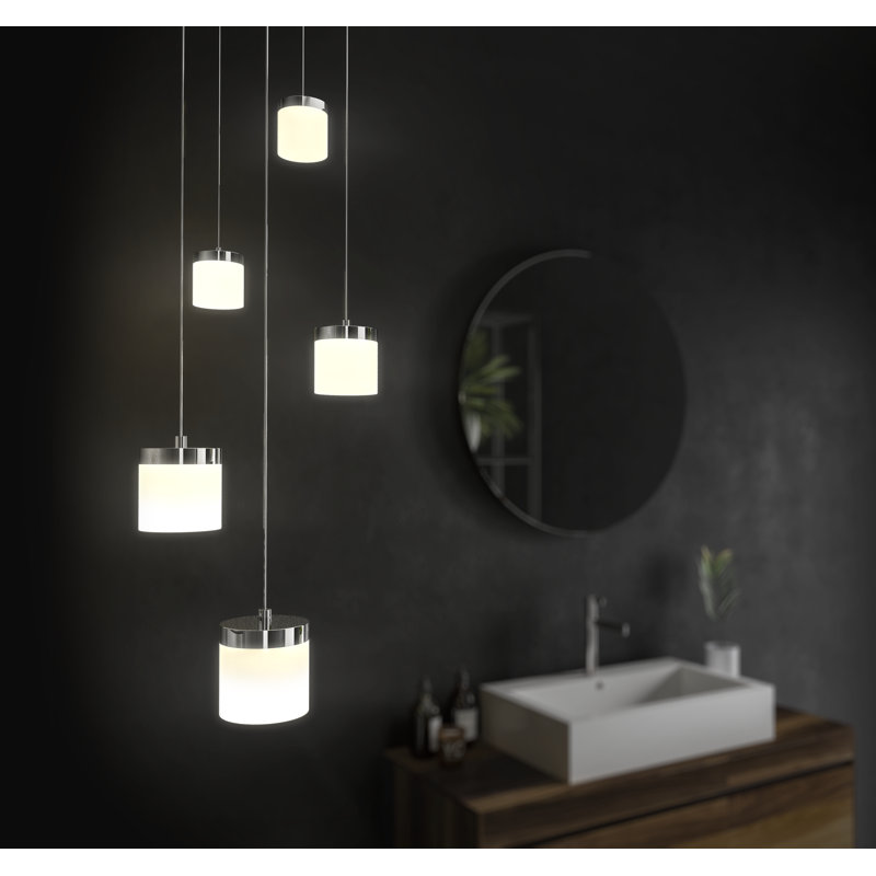 1 - Light Chrome LED Single Pendant