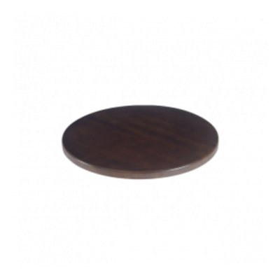 Plateau de table rond en bois de chêne massif 30 po, noyer