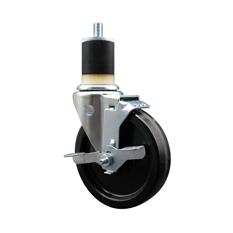 Roulettes pivotantes avec frein Phenolique 1-7 / 8 pouces SCC