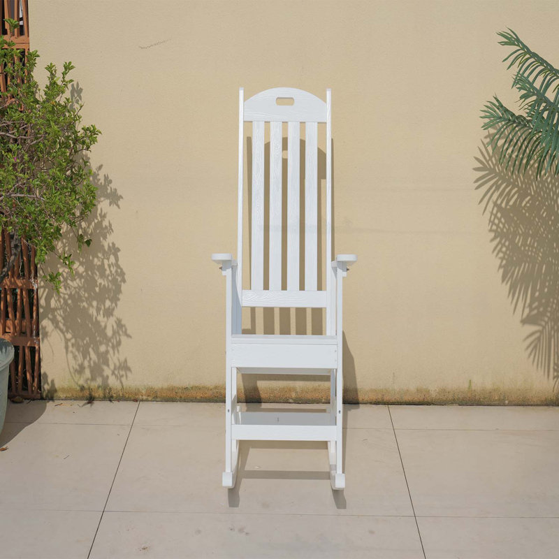 Chaise berçante d'extérieur, Blanc