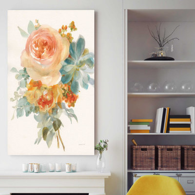 «Autumn Garden Bouquet II», reproduction de peinture acrylique sur toile