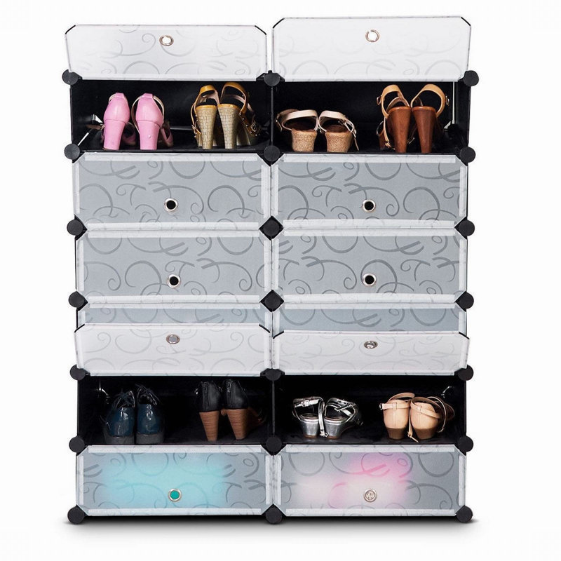 Range-chaussures portatif 12 cubes