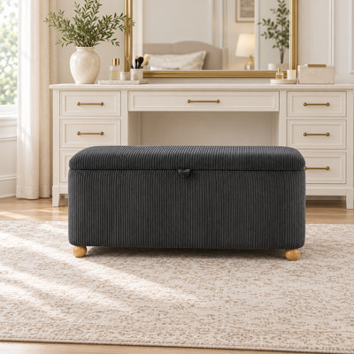 Banc de rangement rectangulaire