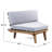 V Shaped 4-Piece Sofa Set-Gray