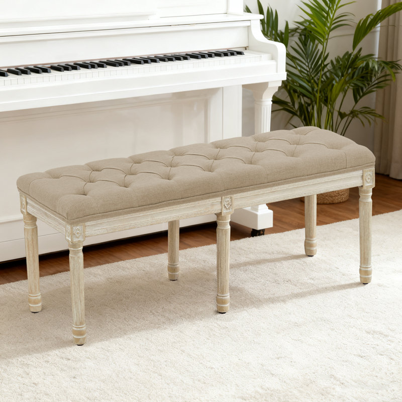 Boswick Bench, Light Brown, 57.7"