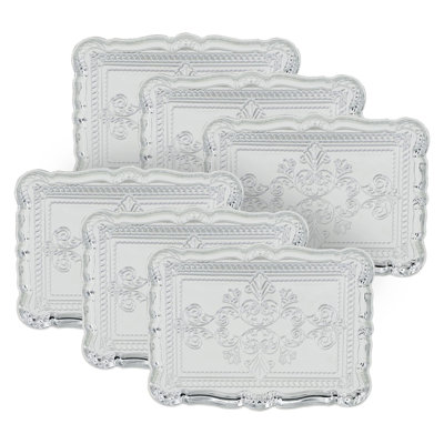 Ensemble de 6 assiettes en plastique