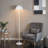 Vega Dome Floor Lamp - White-419497364