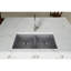 Évier de cuisine à double cuve avec crépine Quartz Classic 33 po x 18 1/2 po x 5 1/2 po-29133679