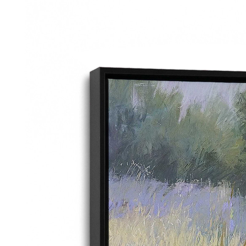 «Whispering Reeds», reproduction sur toile, H 26 po x l 38 po x P 1,75 po, Cadre flottant noir satiné