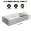 Lit de jardin en métal 6 x 3 x 1 pi-1658432674