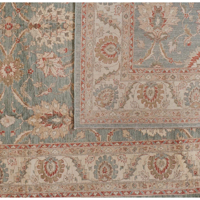 One-of-a-Kind 9' X 12' New Age Wool Area Rug in