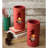  Red Clay Christmas Tree Luminary – Handcrafted Holiday Candle Holder Decor