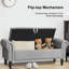 Banc de rangement rembourré Demetric-1211652699