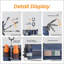 Chariot pliable multifonctionnel à roulettes avec poignée rotative, auvent et pneus de plage 9 x 4 pour une utilisation extérieure-131102402-131102403