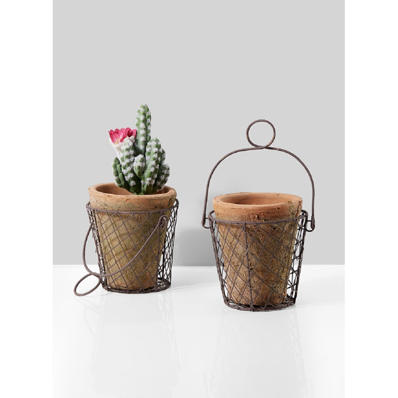 Cache-pot en argile Belmonte, H 6 po x l 6 po x P 6 po