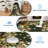 Rugs for Living Room 4x6, Washable Floral Area Rug Non Slip Soft, Low Pile Ultra-Thin Carpet for Entryway, Kitchen, Bedroom, Dark Green-870453123