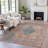 Machine Washable Indoor/Outdoor Xhevrie Orange Rug-111825094