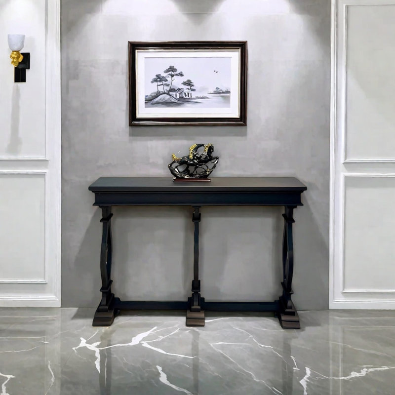 Console Retro Classical, H 31,5 po x l 39,37 po x P 15,75 po, Noir