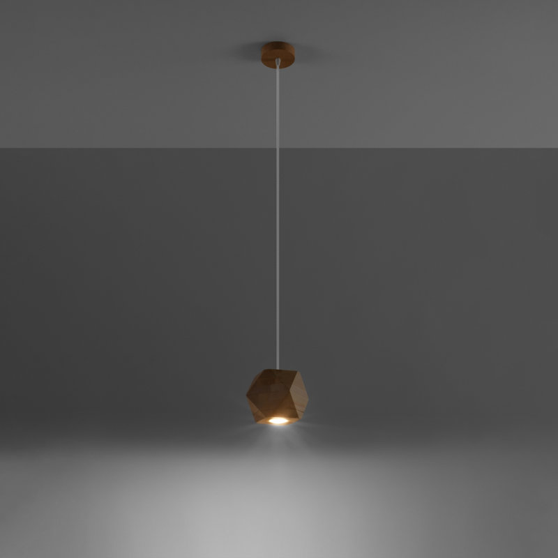1 - Light Natural Geometric Pendant