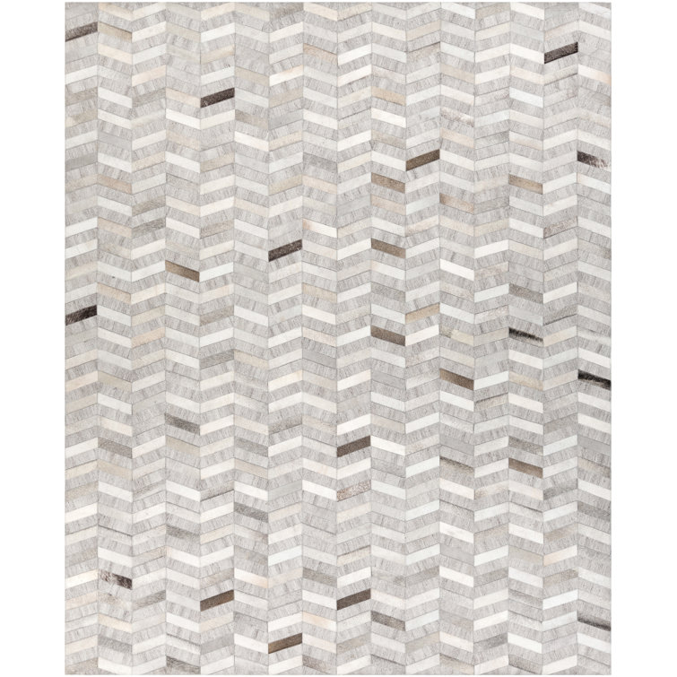 Armando Leather Chevron Indoor Rug